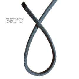 TRECCIA RETTANGOLARE NERA IN FIBRA DI VETRO AL METRO